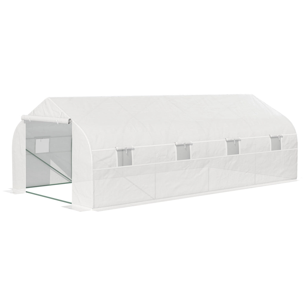 Serra per giardino ¨C Minimal ¨C verde, acciaio e PP, 6x3x2m