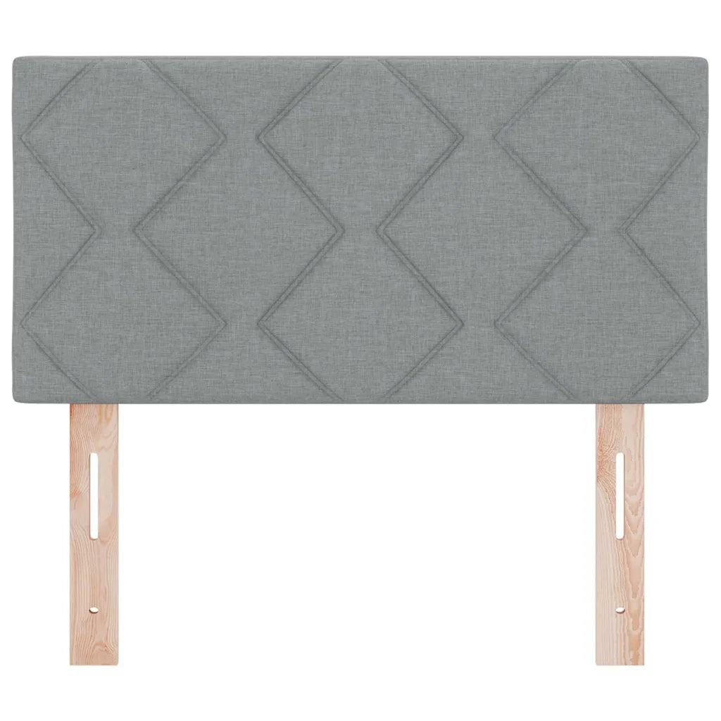 Testiera | Testata Grigio chiaro 80 cm Tessuto