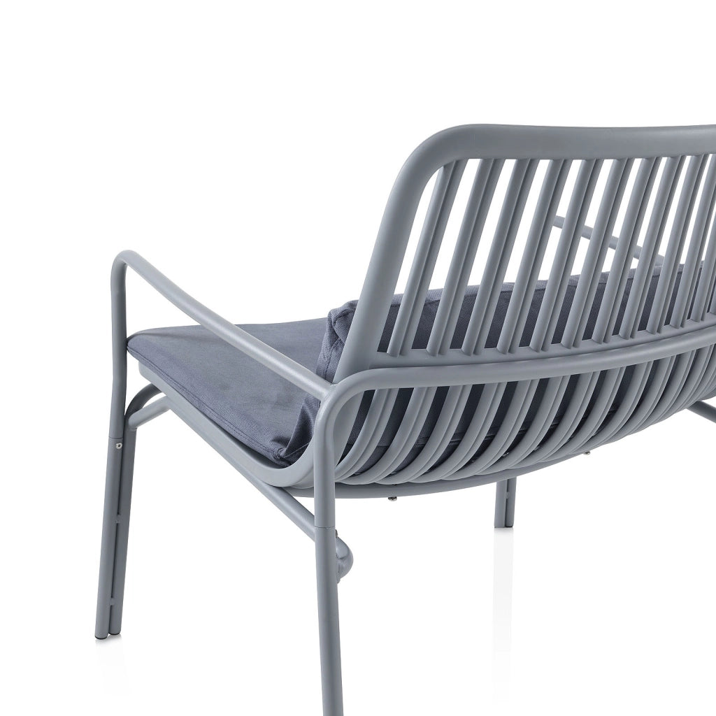 Set 2 Sedie da interno/esterno AGNES grigio