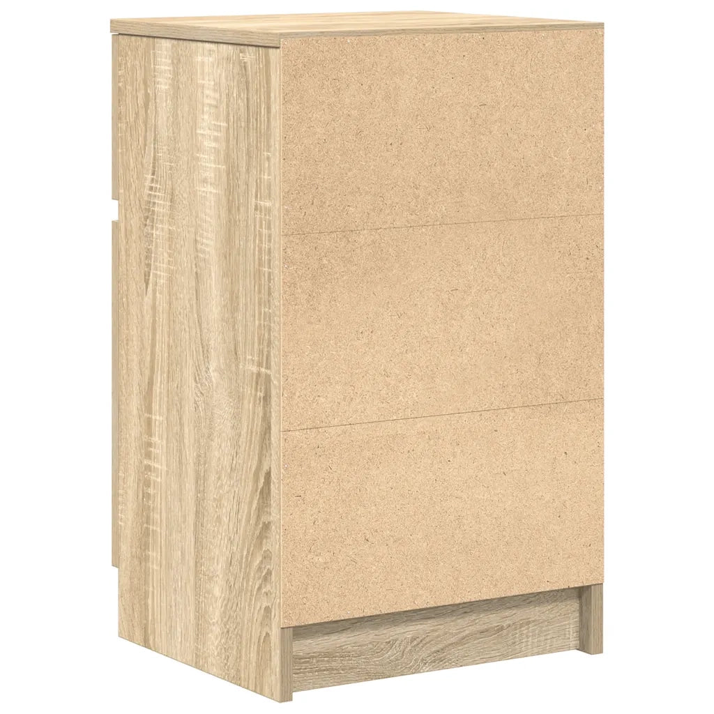 Comodino-Tavolino da notte Rovere Sonoma 39x35x65 cm in Legno Multistrato