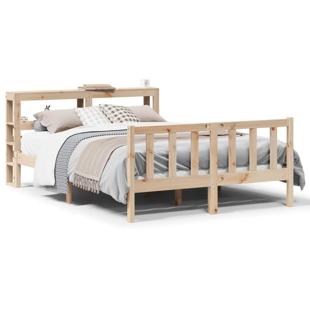 Letto senza Materasso 140x200 cm in Legno Massello di Pino 3305761