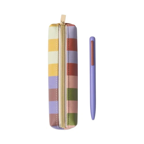 Set penna e astuccio - Strisce audaci