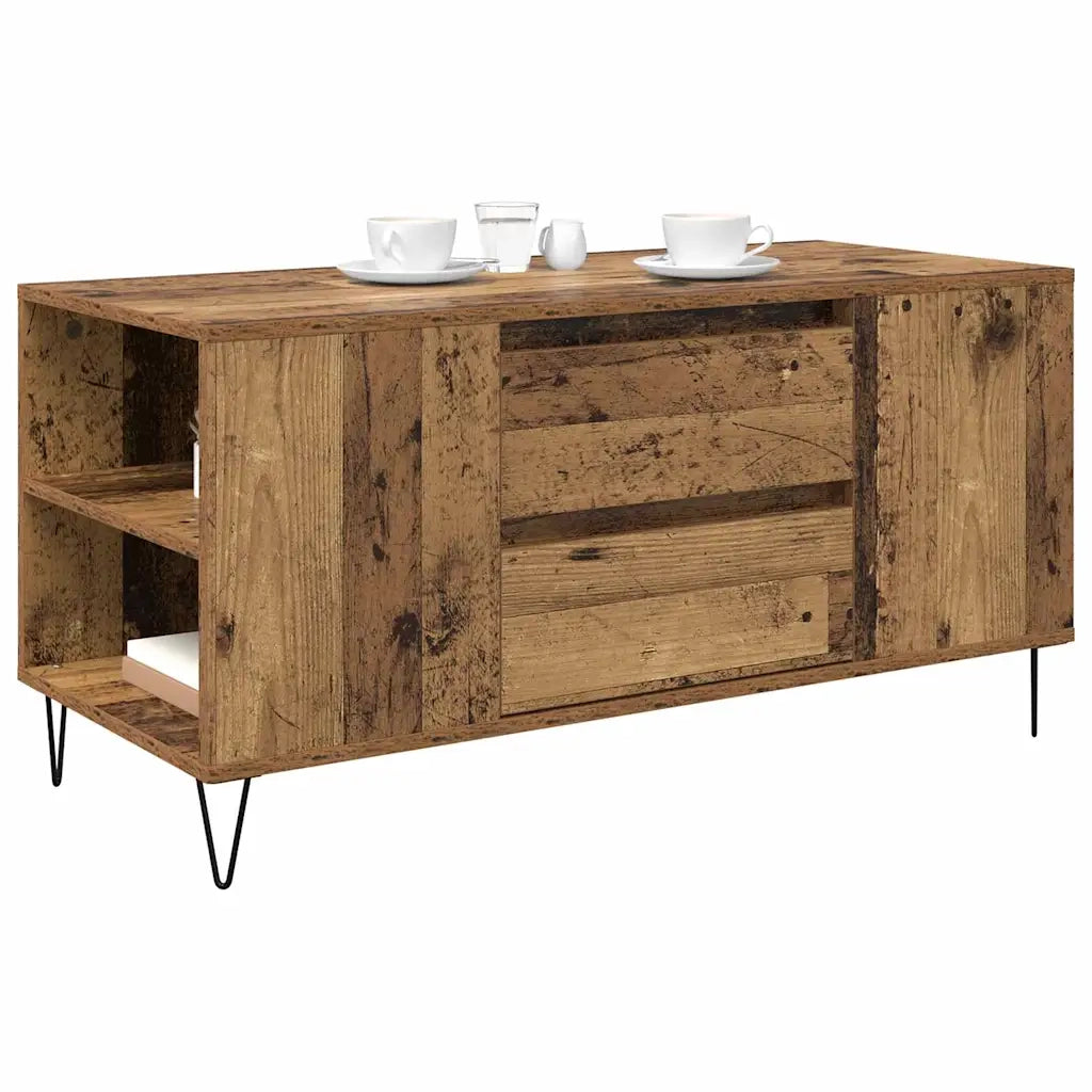 Tavolino da Salotto-Tavolino da soggiorno-Tavolo Legno vecchio 102 x 44,5 x 50 cm 416569