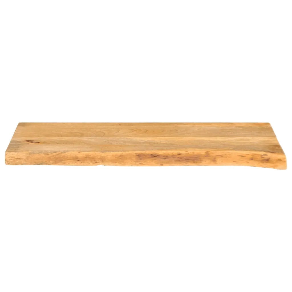 Piano Tavolo | Superficie Tavolo | Piano Scrivania Bordi Vivi 70x40x3,8 cm in Legno Massello di Mango