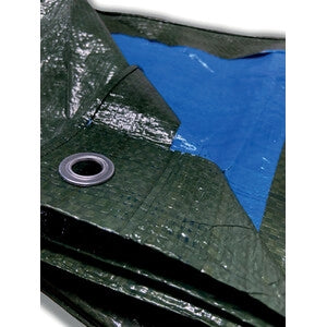 TELO OCCHIELLATO PE VERDE/BLU  4X 4M 90 GR