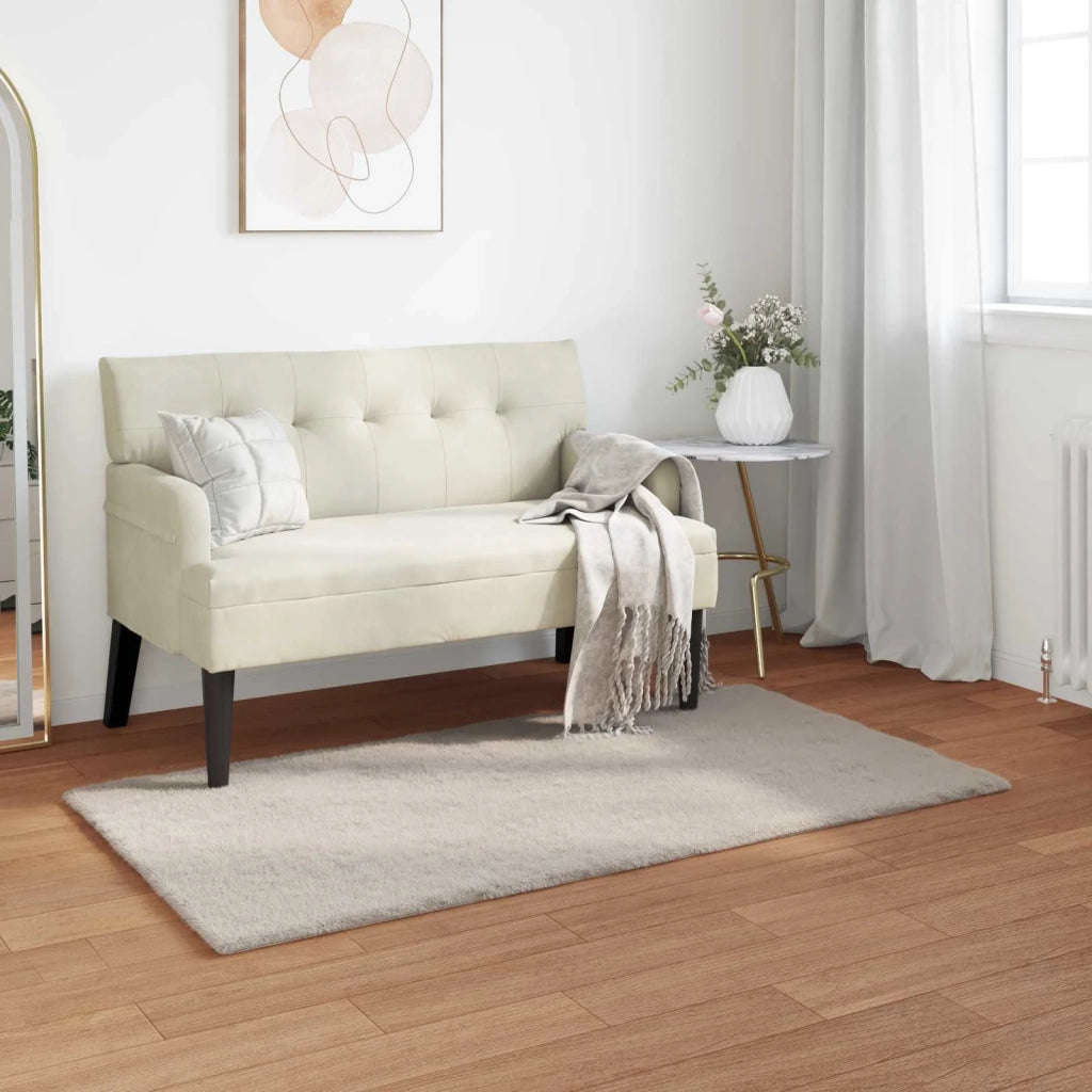 Tappeto antiscivolo in sintetica di coniglio OLITE Beige 42021631