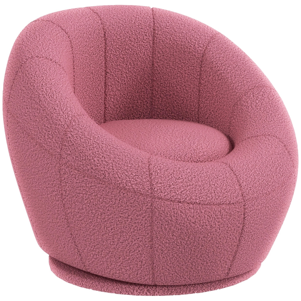 Poltrona per bambini ¨C zephmum ¨C in tessuto peluche, rosa, 60x56x48 cm
