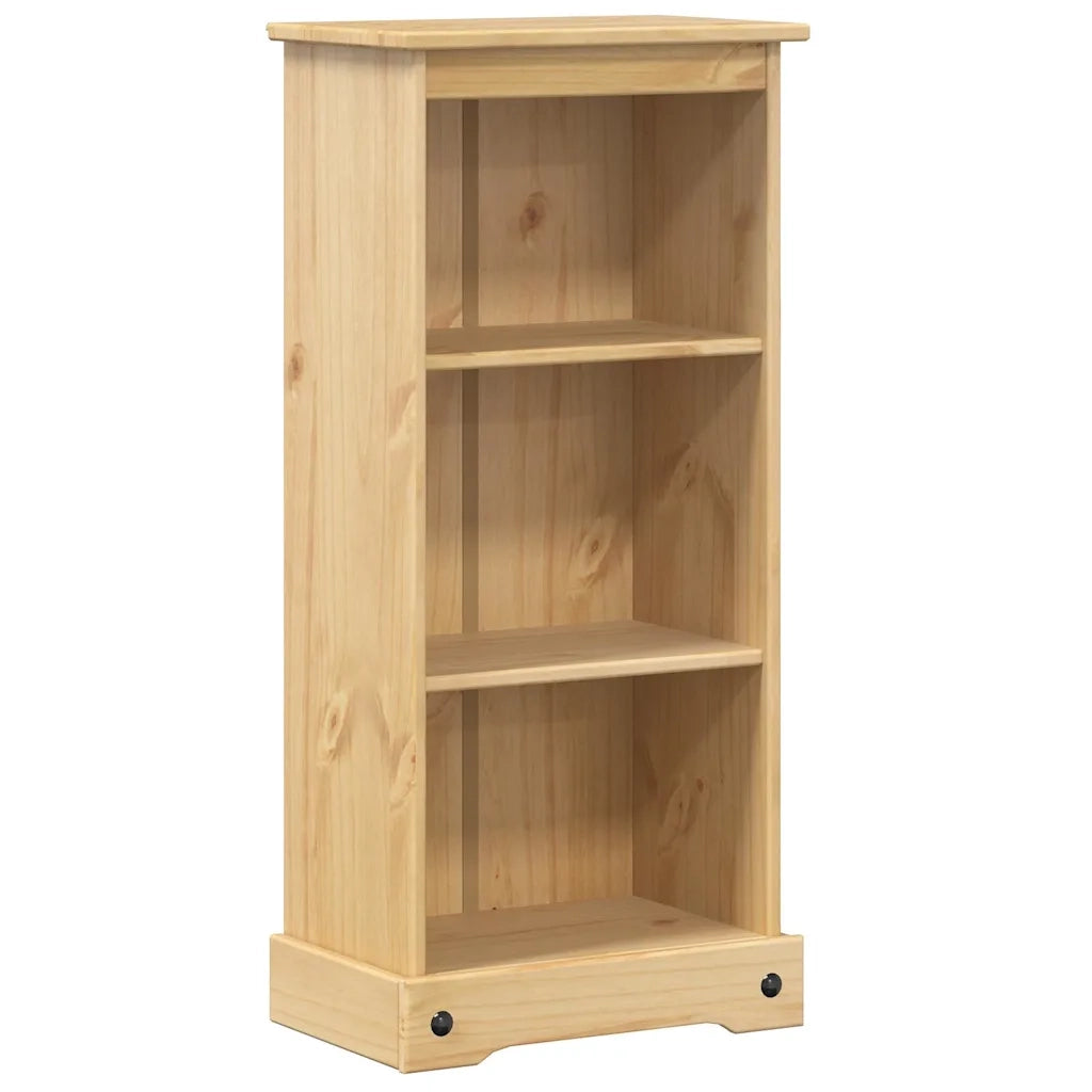 Libreria-Scaffale per Libri-Mobile di Stoccaggio Corona 46x29x100 cm in Legno Massello di Pino