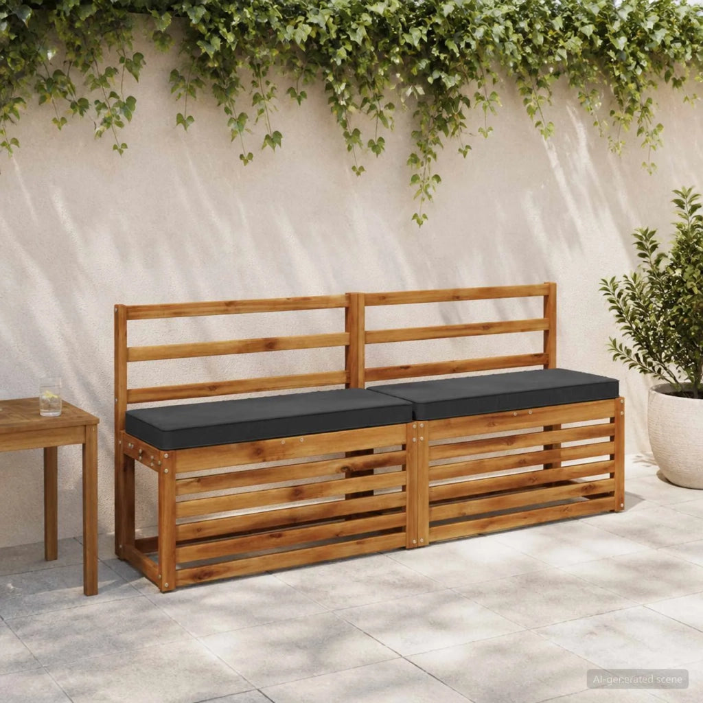 Cuscini per Panchina a 2 Pezzi VUGHT 2 pcs 100% Poliestere 950381