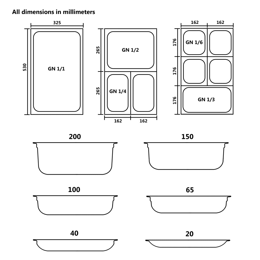 Coperchi per Teglie GN 1/4 4 pz in Acciaio Inox CFW5956743