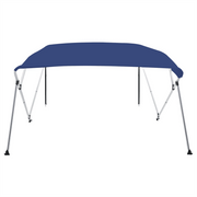 Bimini di Prua con Tendalino a 4 Archi Blu 243x210x137 cm CFW9409382