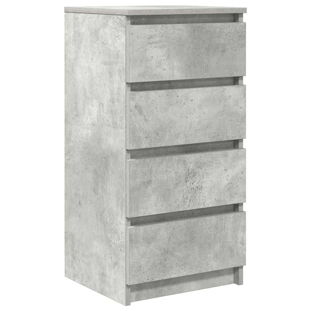 Credenza | Madia | Buffet da pranzo | Armadio da pranzo Grigio Cemento 37,5x35x76 cm in Legno Multistrato