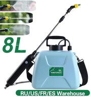 Spazzolatrice per piante - 8L - Caricabile via USB - 3.7V - Aspiratore d'acqua - 3 pezzi - Giocatore d'acqua - Verde - 30cm - Con cinturino per spalla