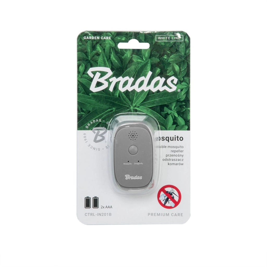 Repellente Zanzare Portatile a Batterie AAA con Gancio per Indumenti | Bradas