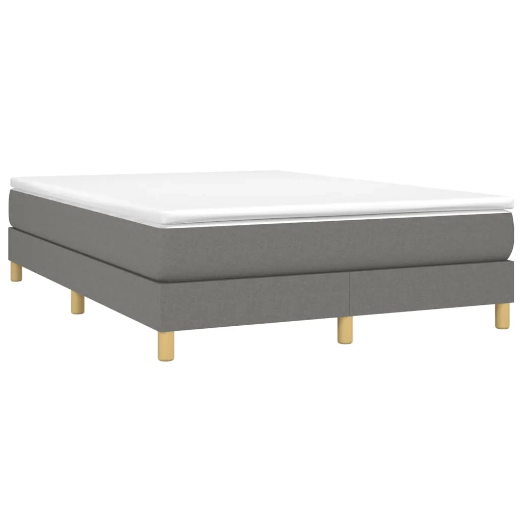 Struttura Letto a Rete a Molle Grigio Scuro 140x190 cm Tessuto 3120607