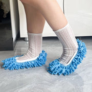 5 Pannelli (10 Pezzi) Mop Slippers in Microfibra - Asciugamani per Pannelli di Pulizia a Vapore, Calze per Mop Reutilizzabili per Casa e Ufficio
