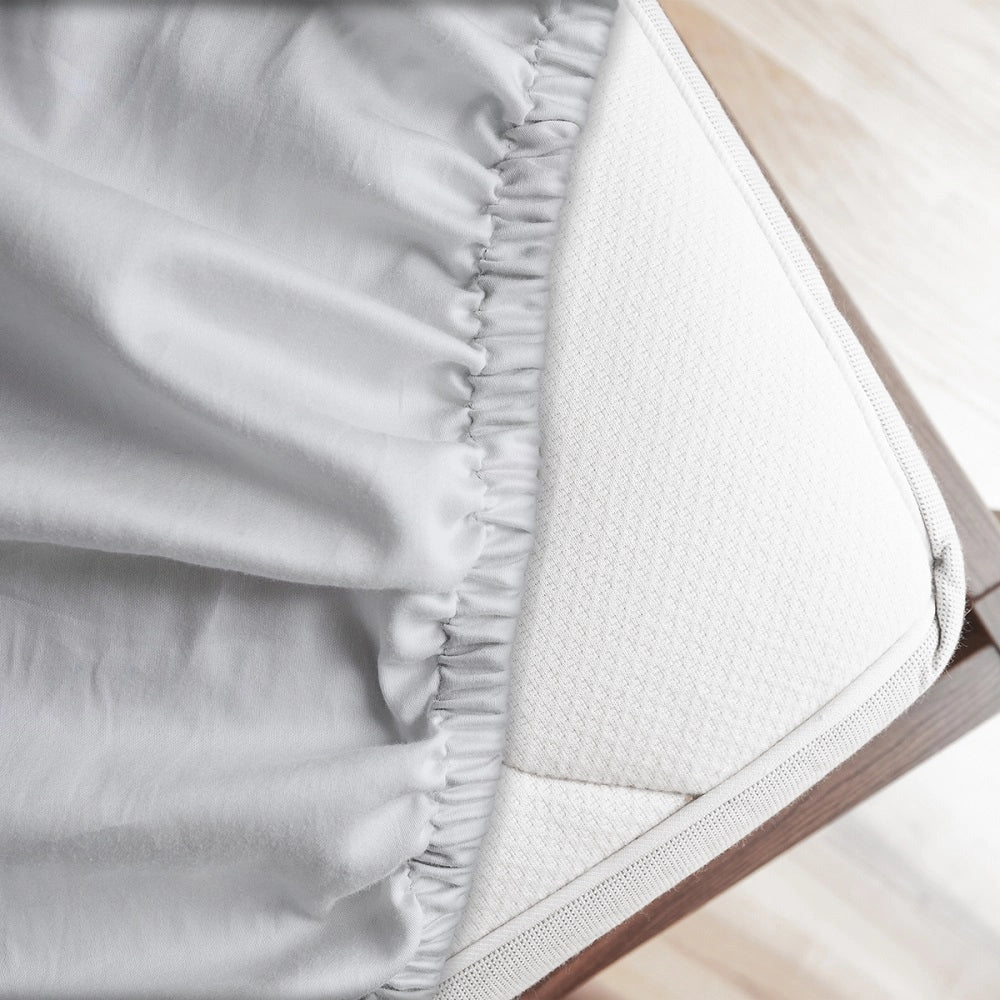 Lenzuolo letto sotto con angoli 100% puro cotone Made in Italy tinta unita Bianco - 1 Piazza e mezza