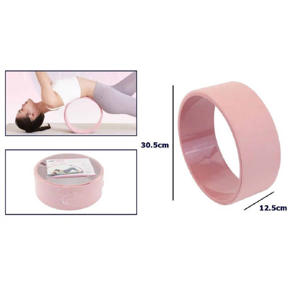 Trade Shop - Ruota Cerchio Per Stretching Sostegno Yoga Backbends Ponte Pose Danza Ginnastica -