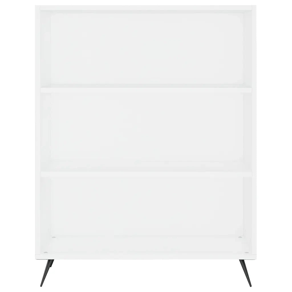 Credenza-Buffet-Armadio da cucina Bianca 69,5x34x180 cm in Legno Multistrato 137222