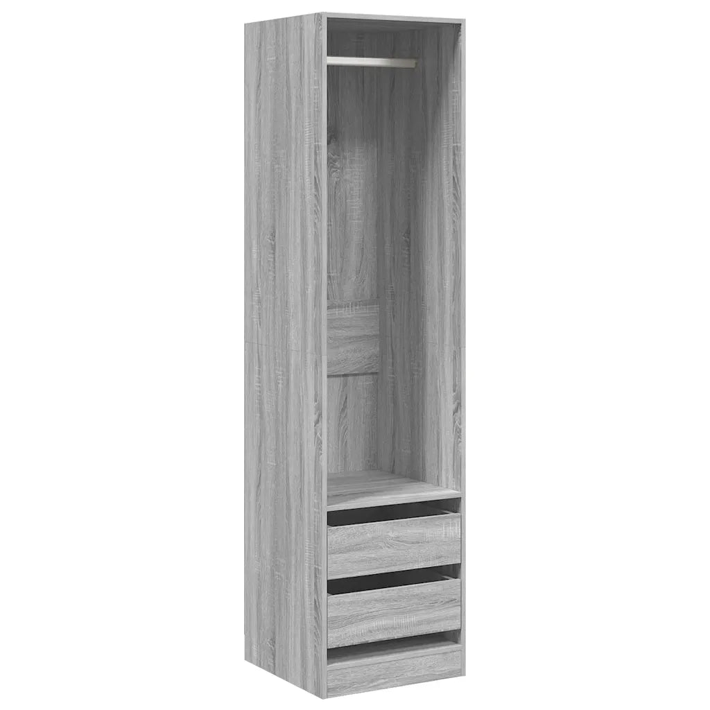 Armadio con Cassetti Grigio Sonoma 50x50x200 Legno Multistrato CFW6345751