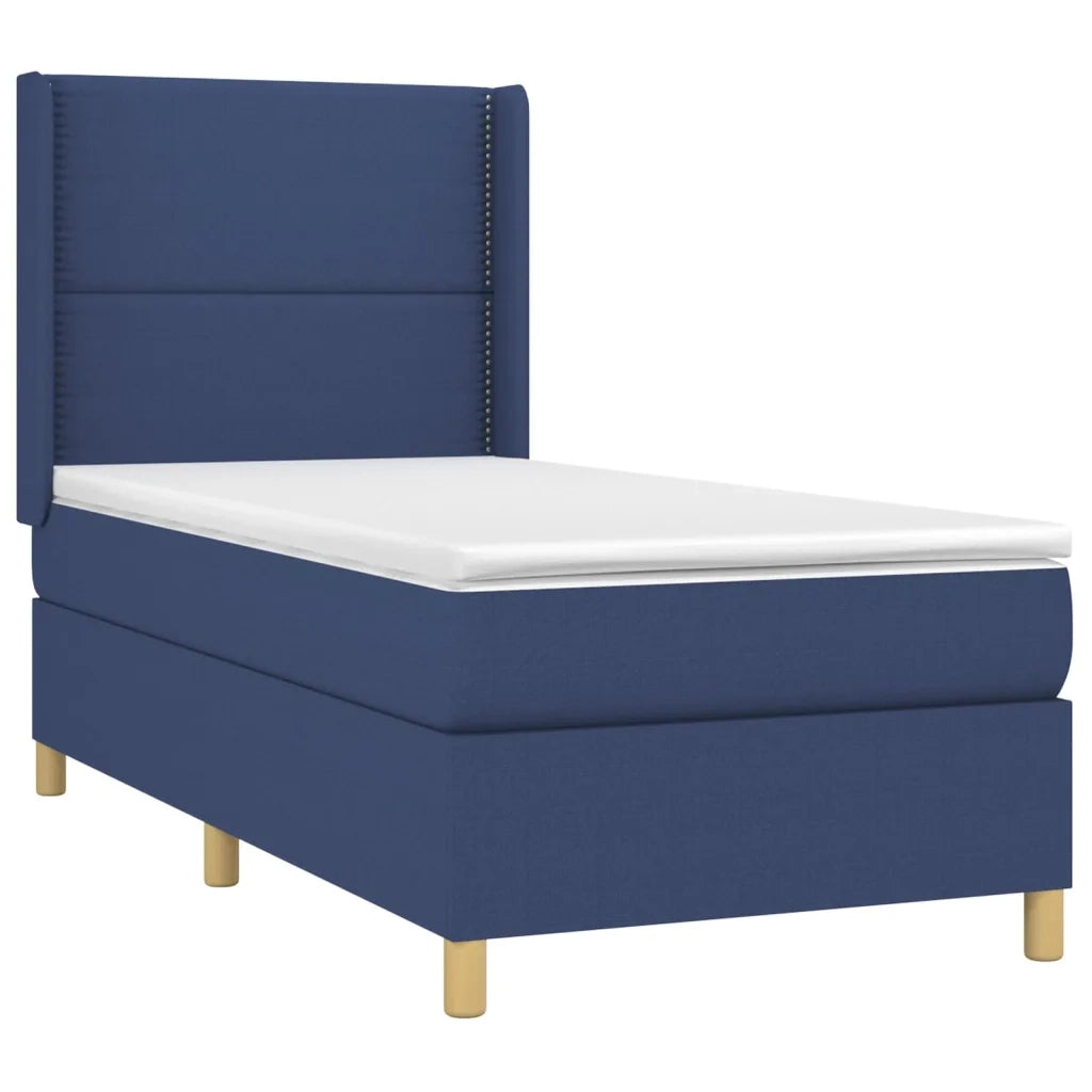 Giroletto a Molle con Materasso Blu 100x200 cm in Tessuto 3131895