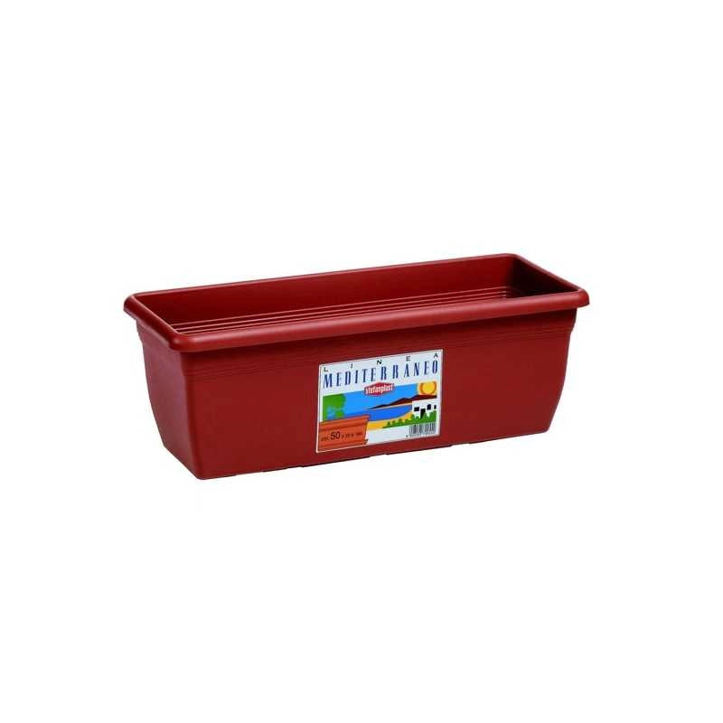 Vaso Med Rettangolare Coccio 50X20 h 16 Stefanpl