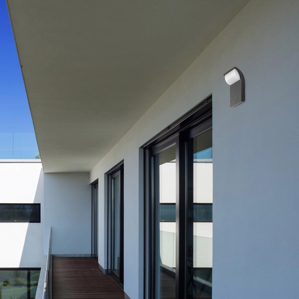 Applique LED esterna moderna 9W nera Hongkong Rabalux