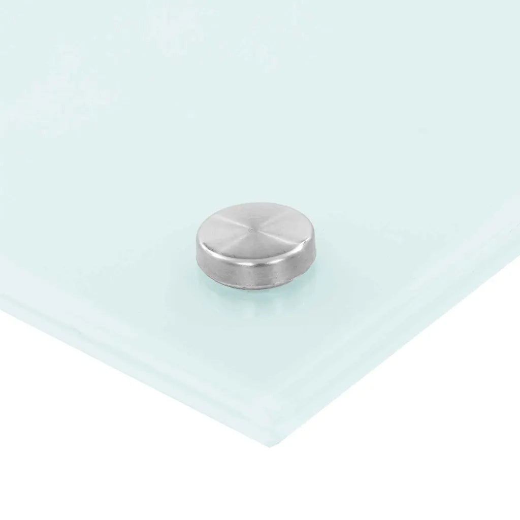 Schienale da cucina 2 pcs Bianco 100 x 60 cm vetro temperato 3415424