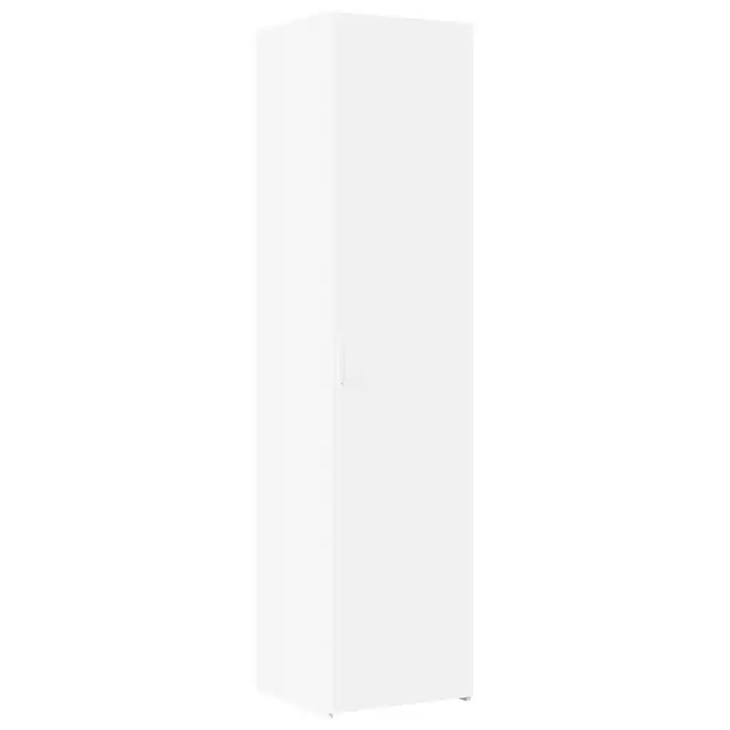 Credenza Bianca 45x42,5x185 cm in Legno Ingegnerizzato