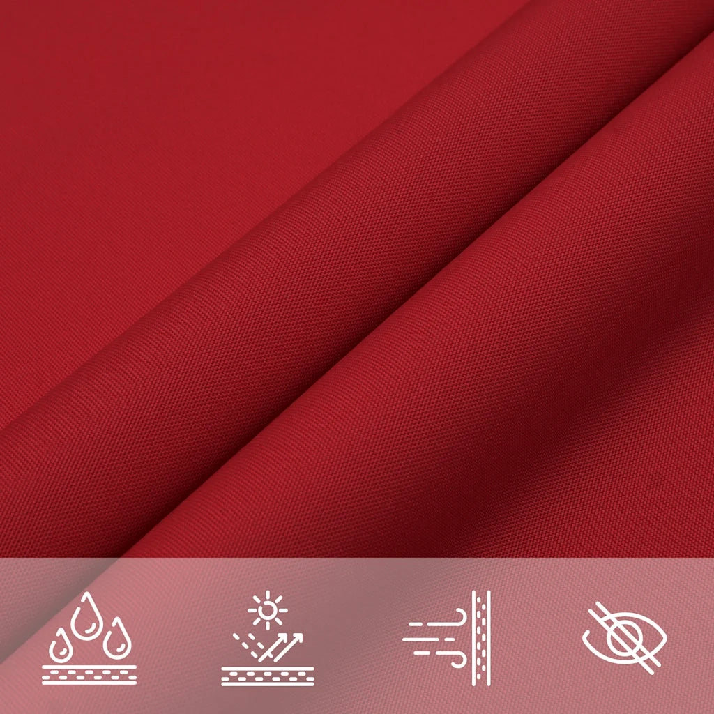 Vela Ombreggiante-Parasole a vela Oxford Rettangolare 3x6 m Rosso