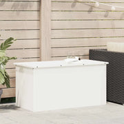 Scatola di Stoccaggio Esterno Bianco 100 x 50,5 x 50 cm Acciaio 874561