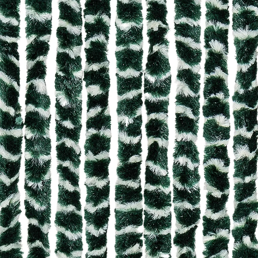 Zanzariera Verde e Bianco 90x220 cm Ciniglia 325446