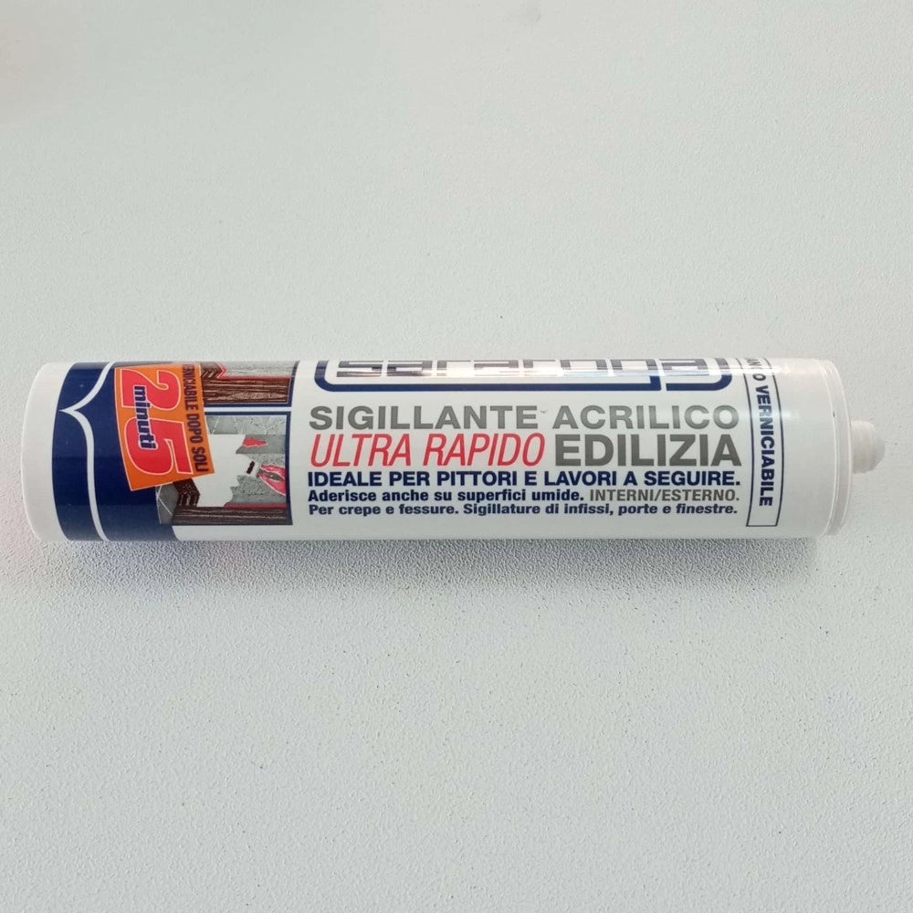 Saratoga 25 minuti 300ml silicone sigillante acrilico bianco ultra rapido
