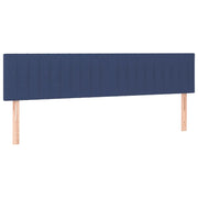 Testiera | Testata Blu 200x5x78/88 cm in Tessuto