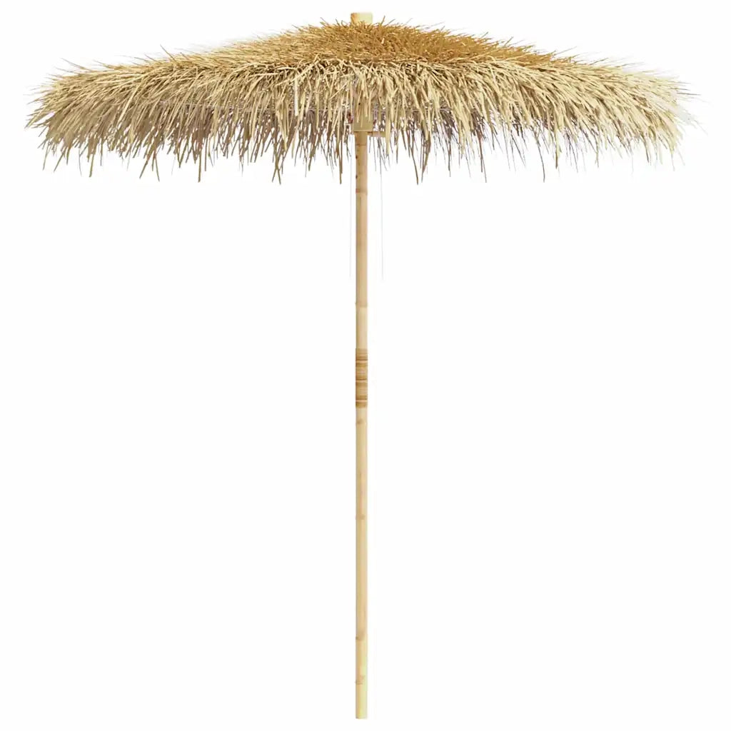 Ombrellone in Bambù 270 cm con Parasole in Foglie di Banano 41508