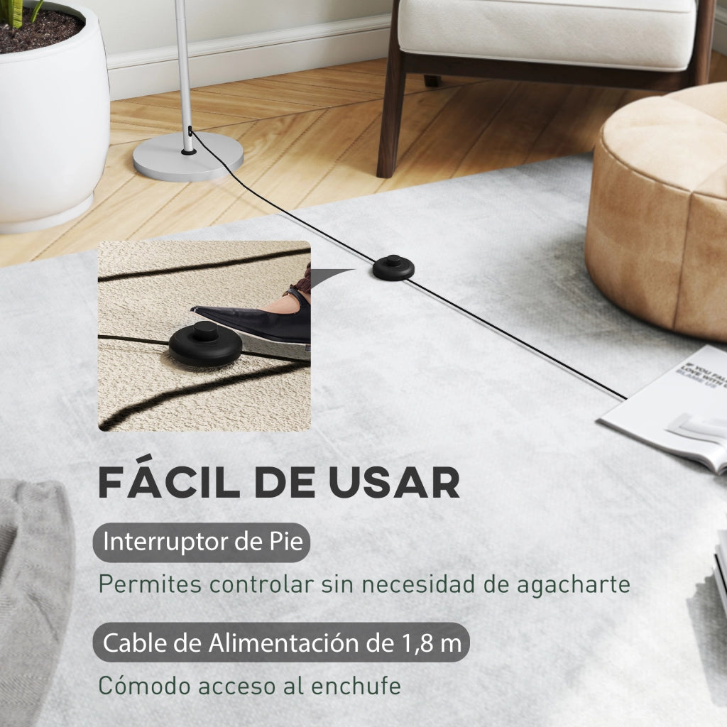 Lampada da Terra Moderna per Salotto ¨C zephmum ¨C Argento ?30x155 cm
