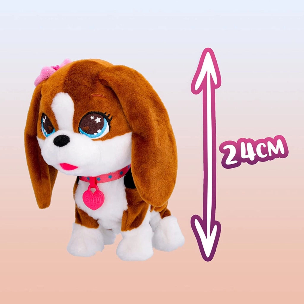 CLUB PETZ Susy, Divertente e Morbido Cagnolino di Peluche che Canta, Balla e Risponde a +20 Comandi Vocali, Giocattolo R