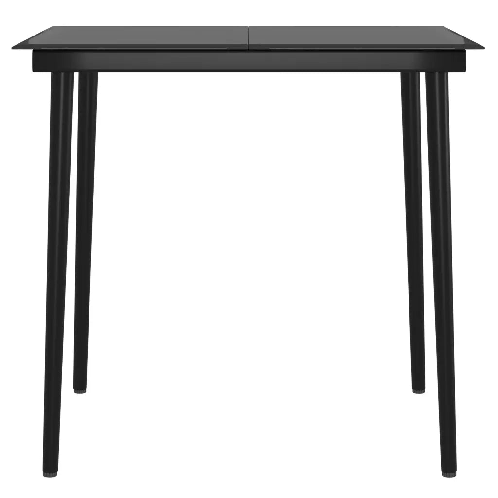 Set da Pranzo da Giardino 3 pz con Cuscini Beige e Nero 3099317