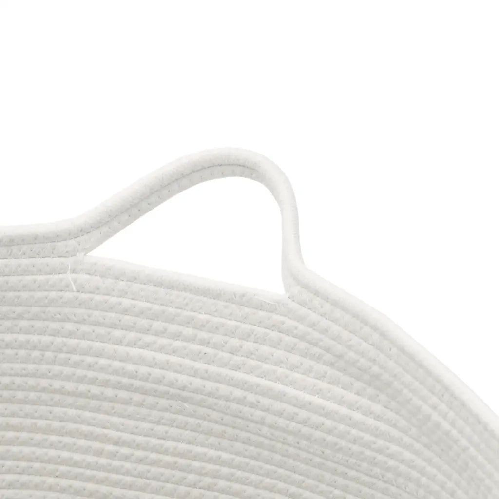 Cesto per Biancheria Grigio e Bianco ?55x36 cm in Cotone CFW8468373