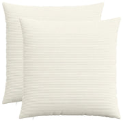 Federa 2 pcs HEERLEN Crema 65 x 65 cm corduroy 912937