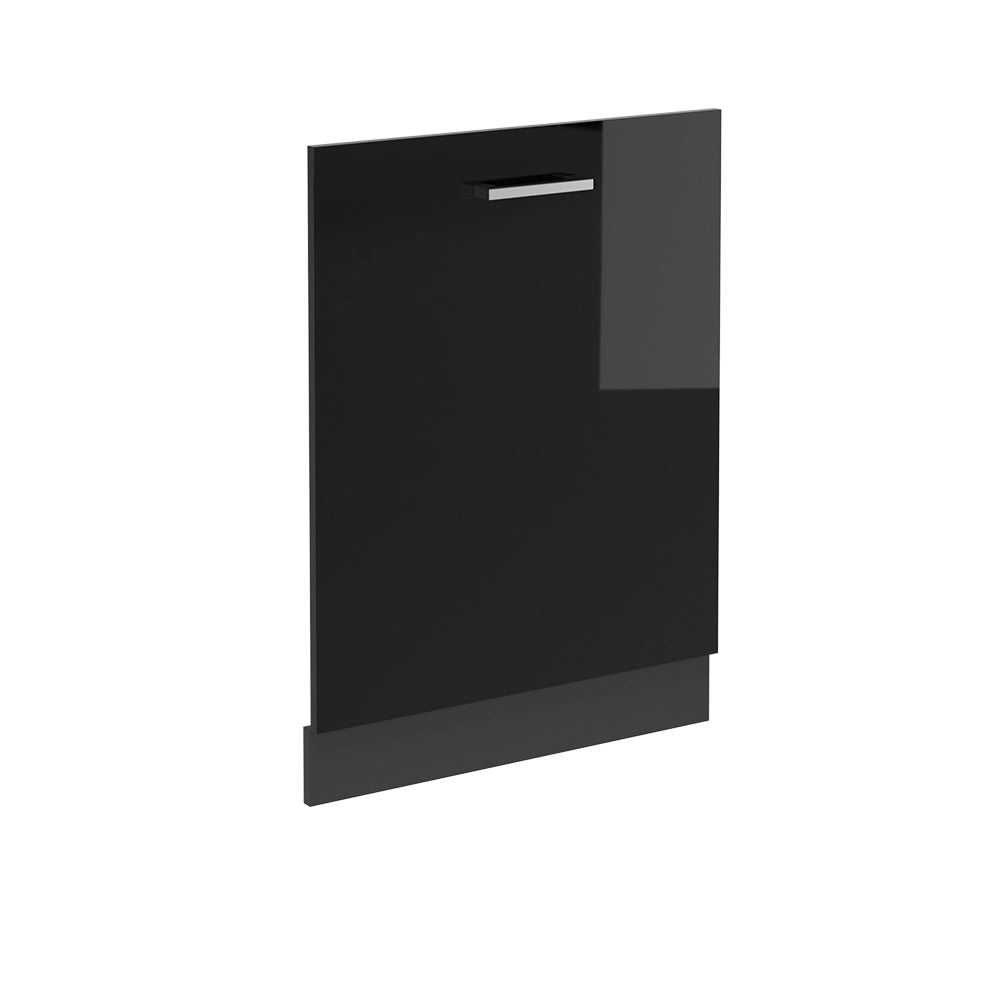 Vicco Pannello frontale della lavastoviglie Nero lucido 60 cm senza piano di lavoro