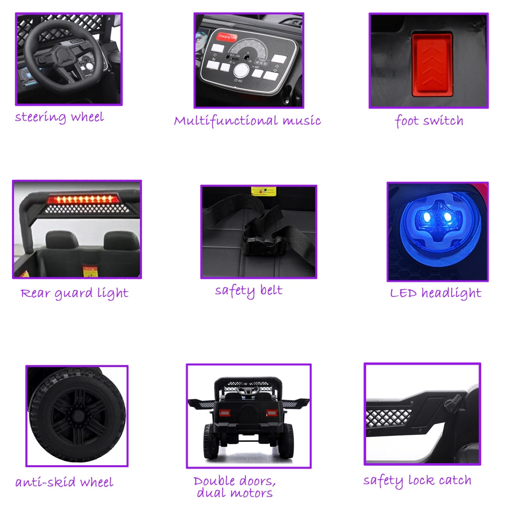 Auto Elettrica Bambini con Telecomando ¨C Minimal ¨C Rosso