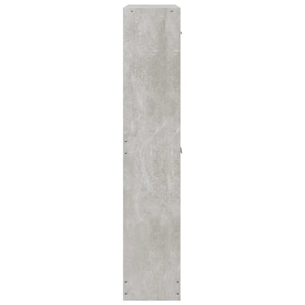 Scarpiera | Mobile per scarpe Grigio Cemento 59x17x81 cm in Legno Multistrato