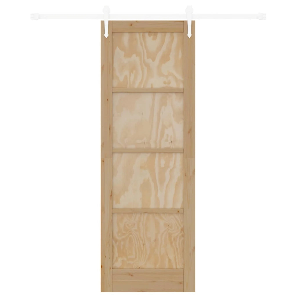 Porta scorrevole ORKDAL Naturale e Bianco 73,5 x 211 cm 3445567