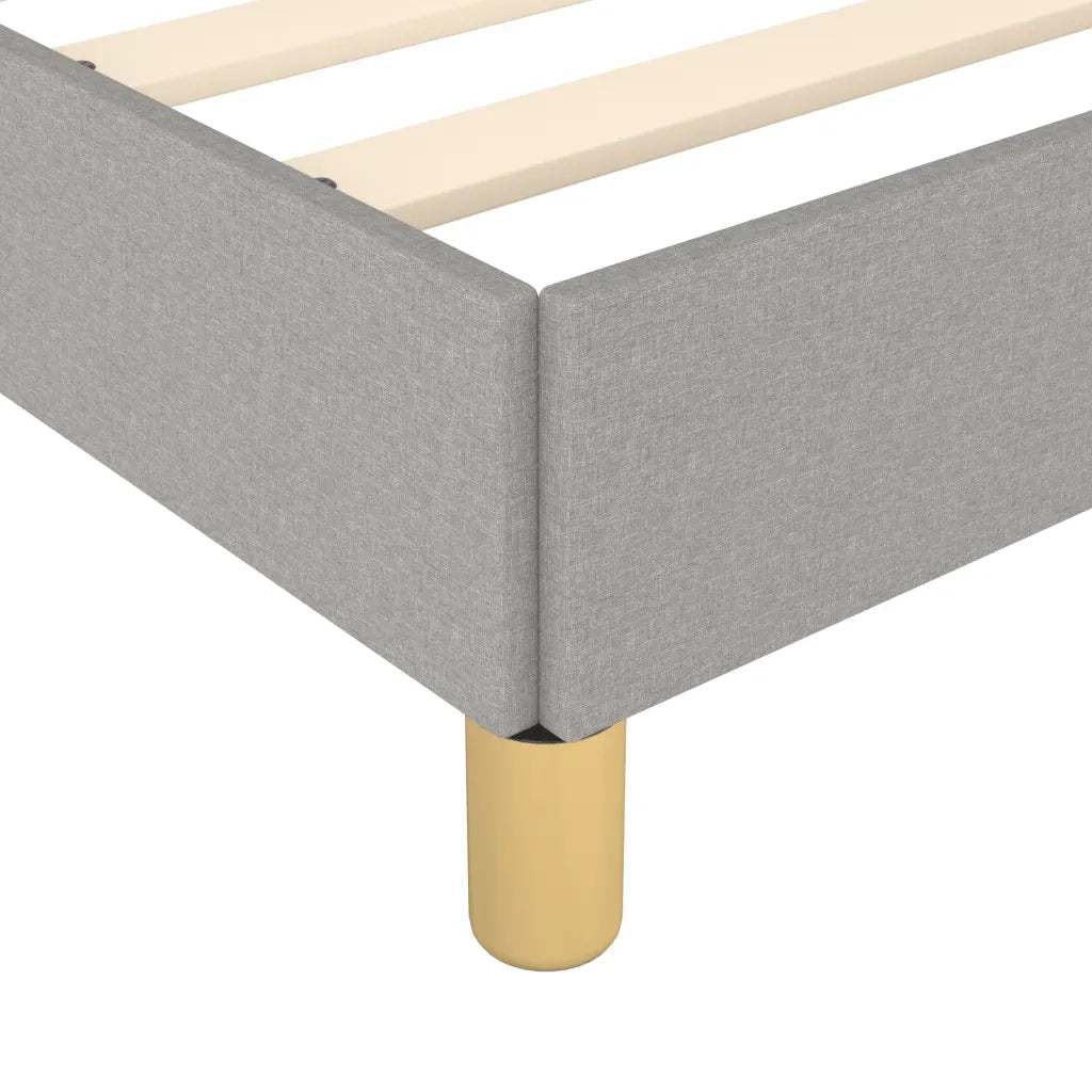 Giroletto senza Materasso-Struttura Letto Grigio Chiaro 140x200 cm Tessuto 767015