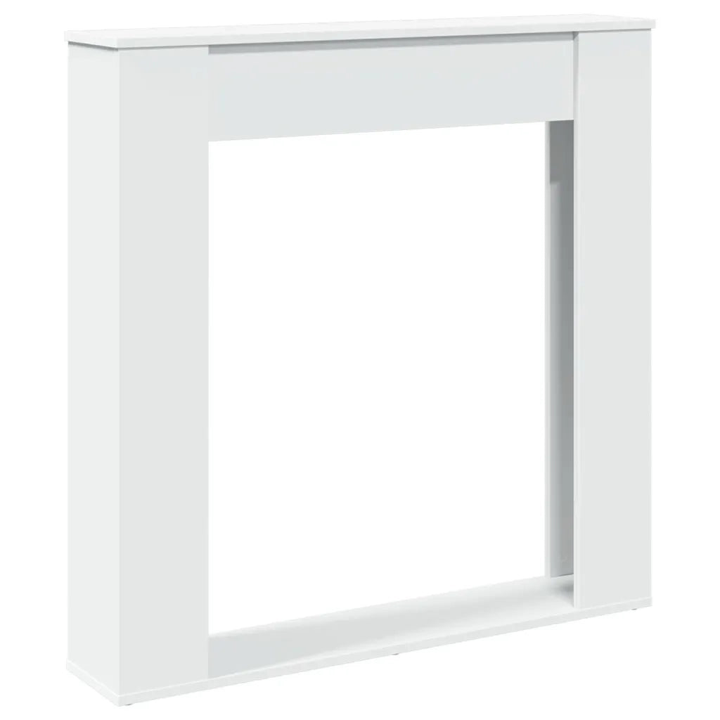 Cornice per Camino Bianca 100x20x100 cm in Truciolato 854571