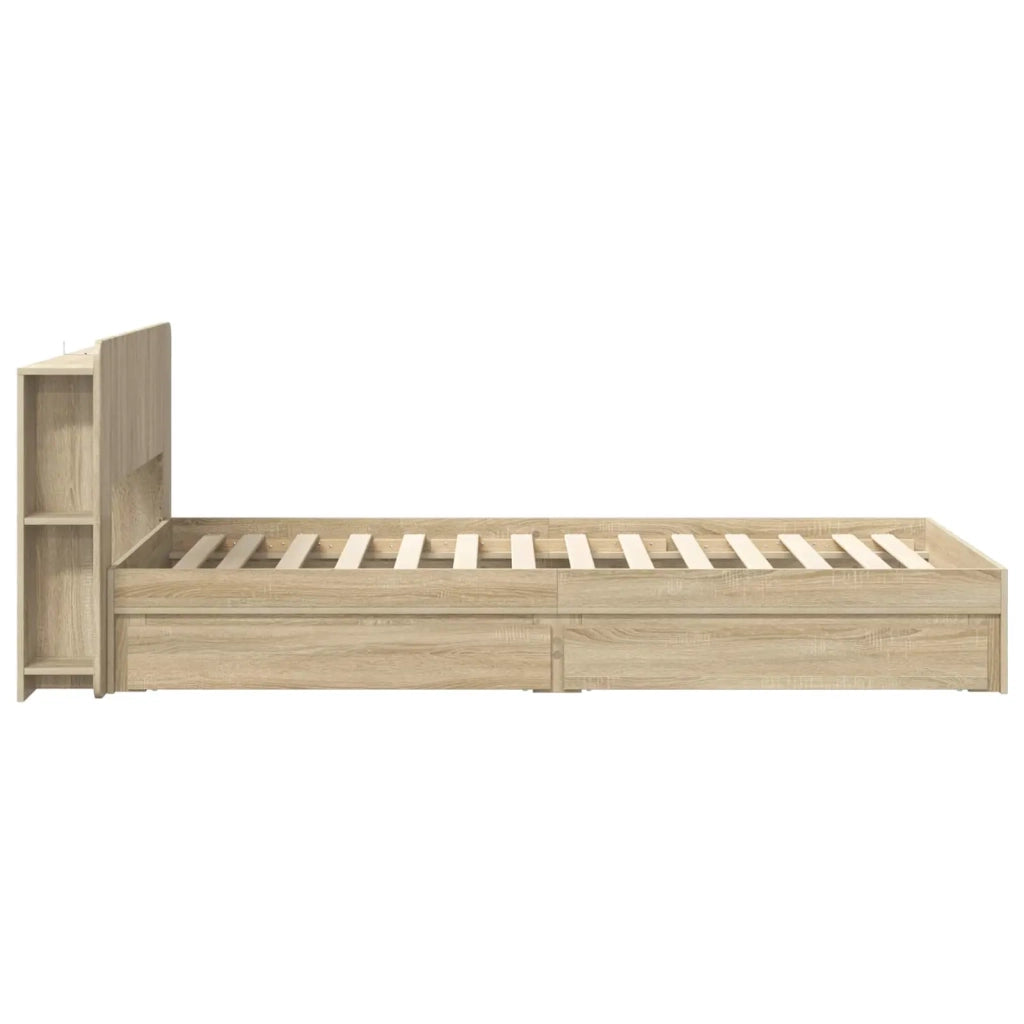 Telaio del letto con storage Rovere Sonoma 90 x 200 cm 3433555