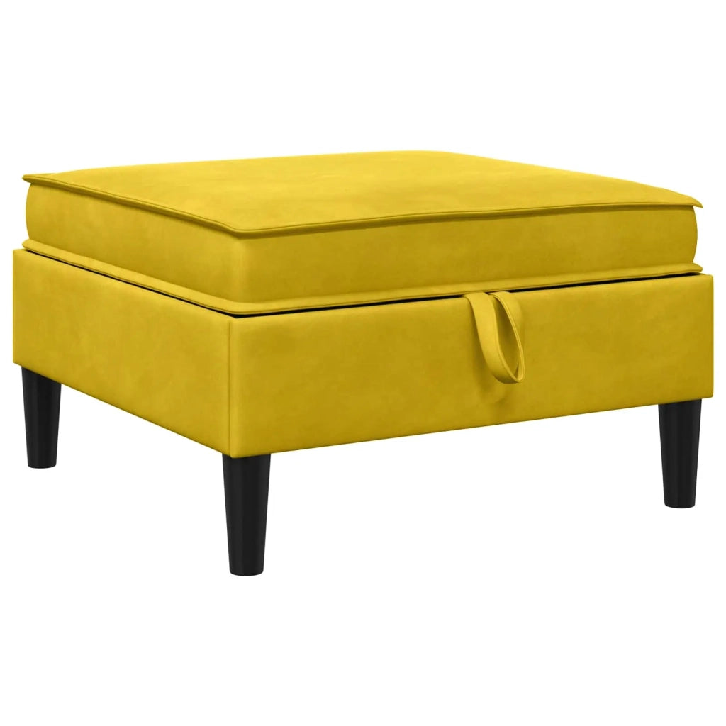 Set di mobili per il soggiorno con cuscino 5 pcs Giallo Velluto 3413761