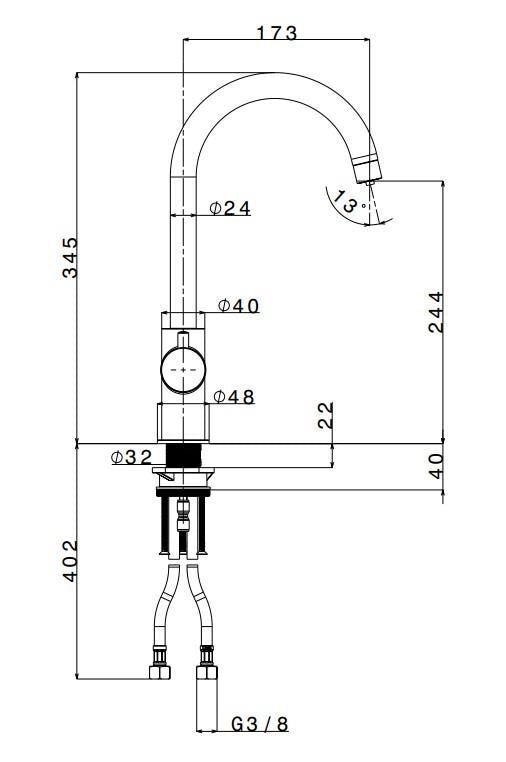 Apell APG3910CR rubinetto Cromo