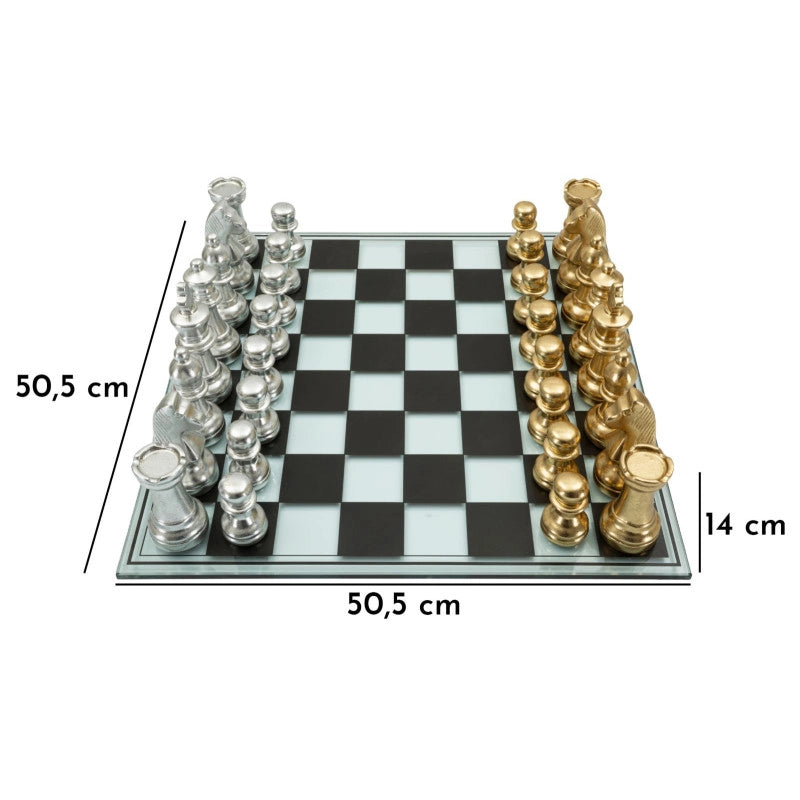 Set Scacchiera Nera/bianca cm 50,5x50,5x14
